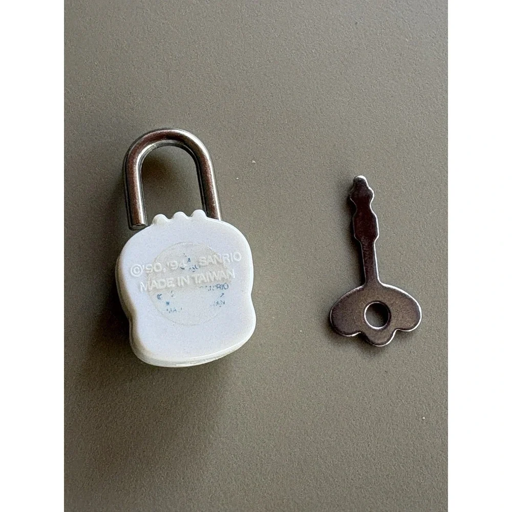 Sanrio Retro Pekkle the Duck Diary Padlock & Key 1990, 1994 Used Rare Vtg Cute